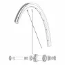 Mavic Kit 12 Front Ksyrium S Disc Ebm Speichen, Black, 291mm