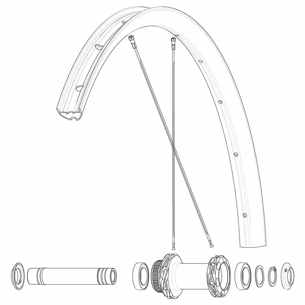 Mavic Kit 12 Front/rear Allroad 650b Speichen, Black, 277mm Mavic Kit 12 Front/rear Allroad 650b Speichen, Black, 277mm