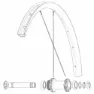 Mavic Kit 12 Front/rear Allroad 650b Speichen, Black, 277mm