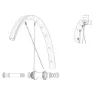 Mavic Kit 12 Front/rear Allroad Sl Road Speichen, Black, 279mm