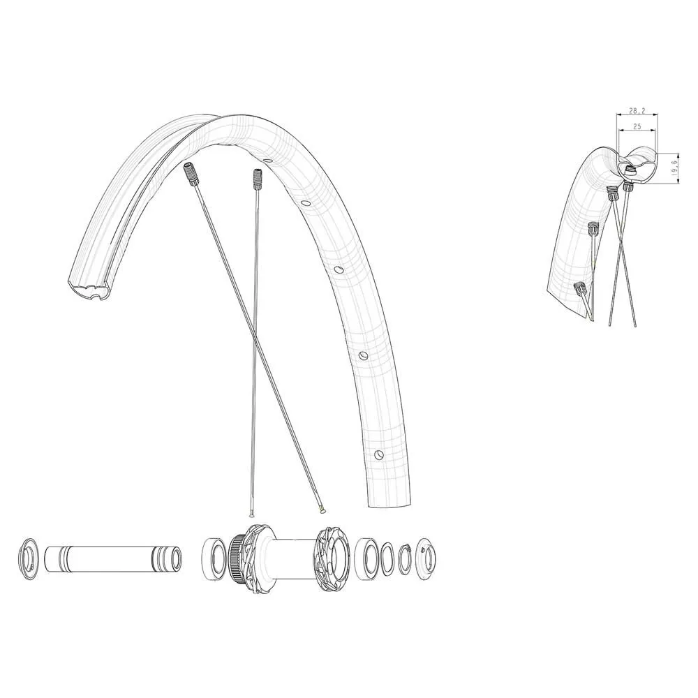 Mavic Kit 12 Front/rear Allroad Sl Road Speichen, Black, 279mm Mavic Kit 12 Front/rear Allroad Sl Road Speichen, Black, 279mm