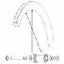 Mavic Kit 12 Front/rear Cosmic Sl 45 Disc Speichen, Black, 271mm