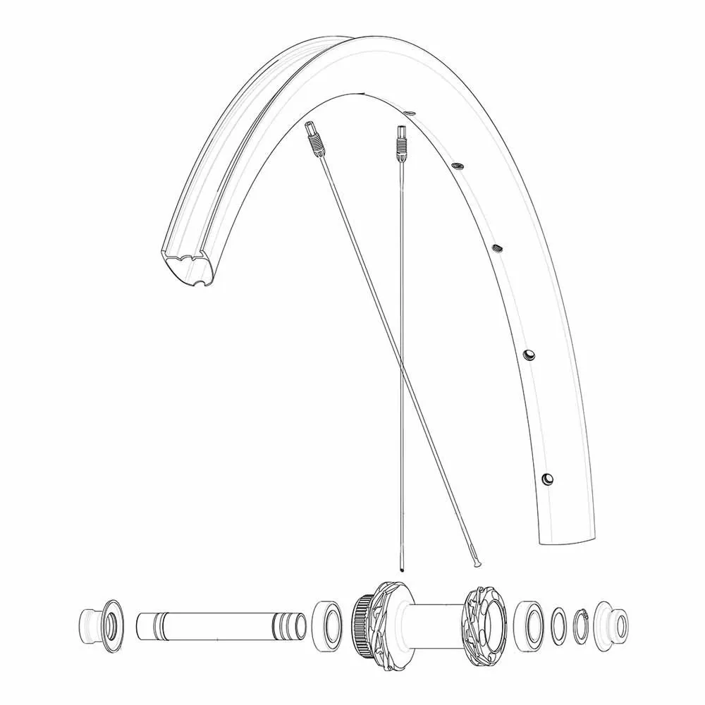 Mavic Kit 12 Front/rear Cosmic Slr 32 Disc Speichen, Black, 291mm Mavic Kit 12 Front/rear Cosmic Slr 32 Disc Speichen, Black, 291mm