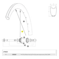 Mavic Kit 12 Front/rear Cosmic Slr 45 Disc Speichen Mavic Kit 12 Front/rear Cosmic Slr 45 Disc Speichen