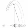 Mavic Kit 12 Front/rear Cosmic Sls 32 Disc Speichen, Black, 284mm