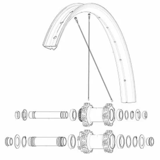 Mavic Kit 14 Front Edeemax 27.5´´ Speichen, Black, 284mm Mavic Kit 14 Front Edeemax 27.5´´ Speichen, Black, 284mm