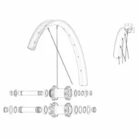 Mavic Kit 14 Front Edeemax 29´´ Speichen Mavic Kit 14 Front Edeemax 29´´ Speichen