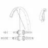 Mavic Kit 14 Front Edeemax 29´´ Speichen, Black, 303mm