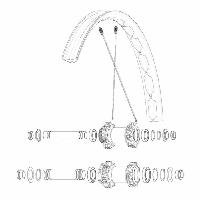 Mavic Kit 14 Front Edeemax S 27.5´´ Speichen, Black, 287mm Mavic Kit 14 Front Edeemax S 27.5´´ Speichen, Black, 287mm