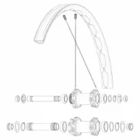 Mavic Kit 14 Front Edeemax S 29´´ Speichen Mavic Kit 14 Front Edeemax S 29´´ Speichen
