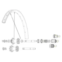 Mavic Kit 14 Rear Non Drive Side Edeemax 29´´ Speichen Mavic Kit 14 Rear Non Drive Side Edeemax 29´´ Speichen