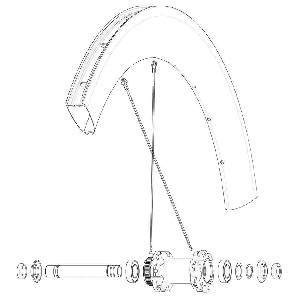 Mavic Kit 2 Front/rear Comete Pro Carbon Ust Speichen, Black, 256mm Mavic Kit 2 Front/rear Comete Pro Carbon Ust Speichen, Black, 256mm
