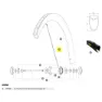 Mavic Kit 2 Front/rear Cosmic Pro Carbon Ust Speichen, Black, 268mm