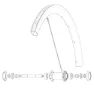 Mavic Kit 2 Front/rear Cosmic Pro Carbon Ust Speichen, Black, 268mm