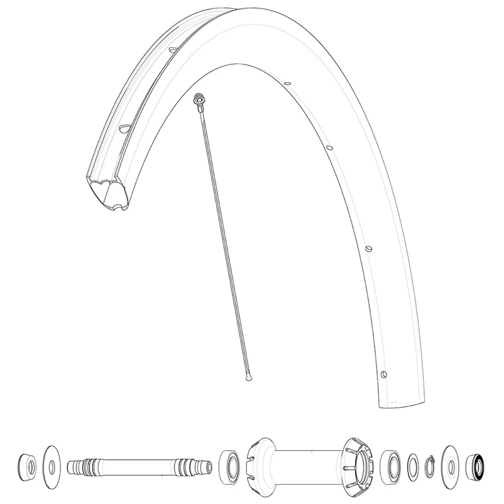 Mavic Kit 9 Front Cosmic Sl 40 Rb Speichen, Black, 271mm Mavic Kit 9 Front Cosmic Sl 40 Rb Speichen, Black, 271mm