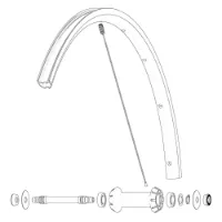 Mavic Kit 9 Front Ksyrium S Speichen Mavic Kit 9 Front Ksyrium S Speichen