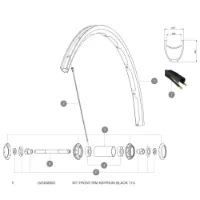 Mavic Ksyrium 17c Vorderradfelge Mavic Ksyrium 17c Vorderradfelge