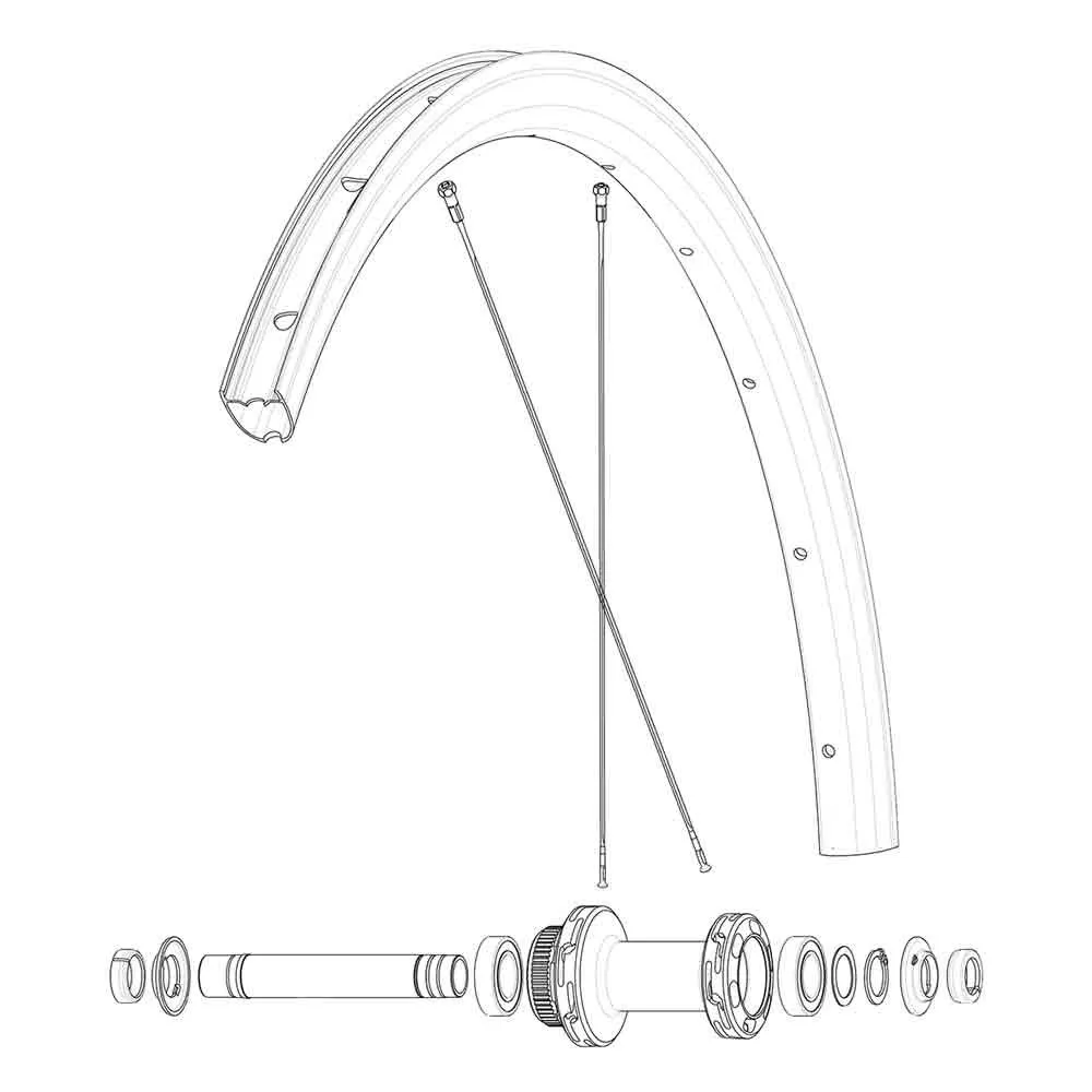 Mavic Ksyrium 30 Disc Felge, Black, 28"-700 Mavic Ksyrium 30 Disc Felge, Black, 28"-700