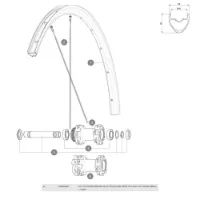 Mavic Ksyrium Disc Linke Speichen 12 Einheiten Mavic Ksyrium Disc Linke Speichen 12 Einheiten