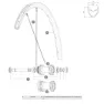 Mavic Ksyrium Disc Linke Speichen 12 Einheiten, Black, 295mm