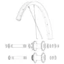 Mavic Ksyrium Ebm X20 Speichen 14 Einheiten, Black, 277mm