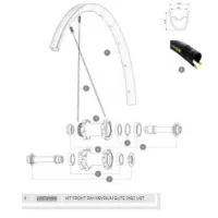 Mavic Ksyrium Elite Disc Ust Vorderradfelge Mavic Ksyrium Elite Disc Ust Vorderradfelge