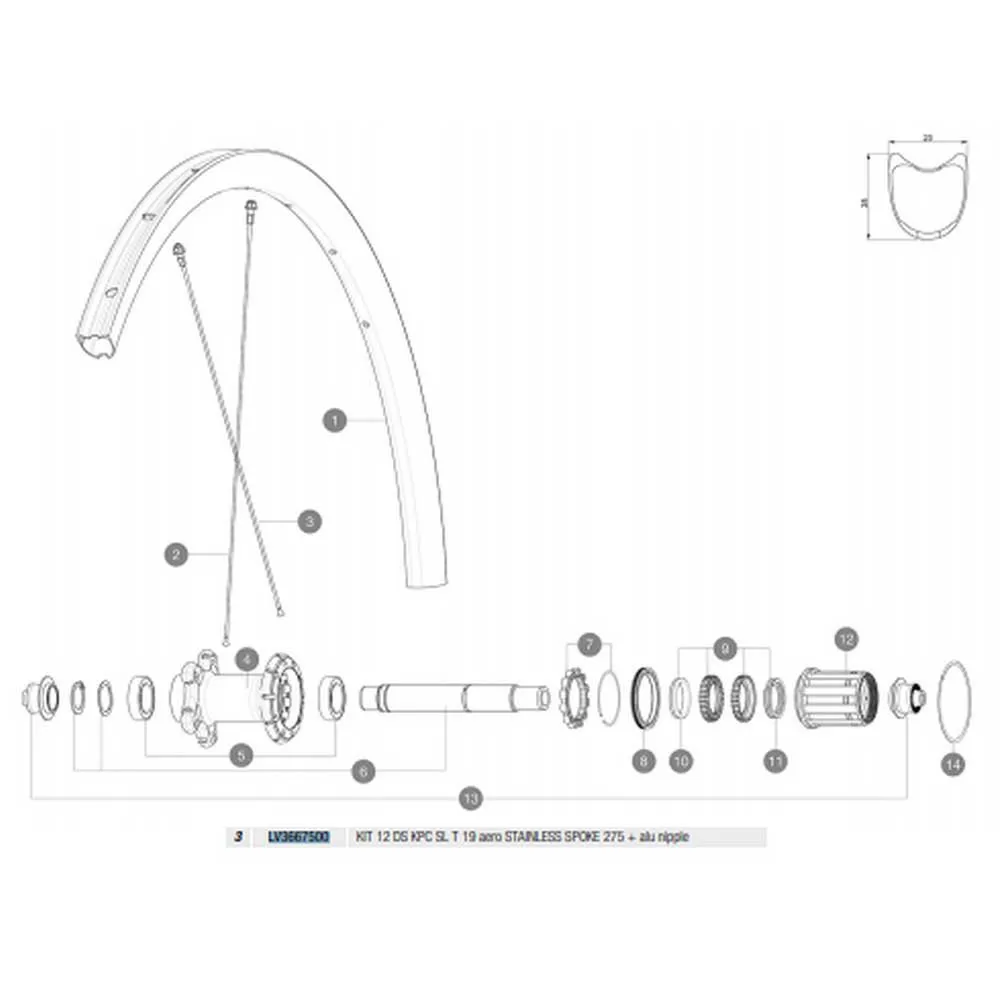 Mavic Ksyrium Pro Carbon Sl T Hintere Rechte Speichen 12 Einheiten, Black, 275mm Mavic Ksyrium Pro Carbon Sl T Hintere Rechte Speichen 12 Einheiten, Black, 275mm