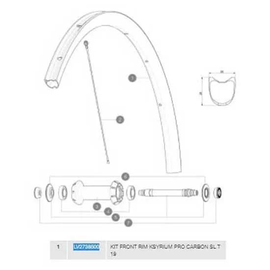 Mavic Ksyrium Pro Carbon Sl Tubular 19 Vorderradfelge, Black, 700 - 28" 18H Mavic Ksyrium Pro Carbon Sl Tubular 19 Vorderradfelge, Black, 700 - 28" 18H