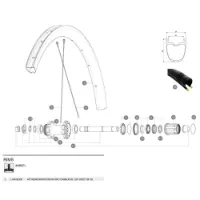 Mavic Ksyrium Pro Carbon Sl Ust Disc 20 Hinterradfelge Mavic Ksyrium Pro Carbon Sl Ust Disc 20 Hinterradfelge