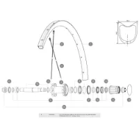 Mavic Ksyrium Pro Carbon Sl Ust Hintere Rechte Speichen 12 Einheiten Mavic Ksyrium Pro Carbon Sl Ust Hintere Rechte Speichen 12 Einheiten