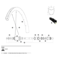 Mavic Ksyrium Pro Carbon Ust Disc 20 Hinterradfelge Mavic Ksyrium Pro Carbon Ust Disc 20 Hinterradfelge