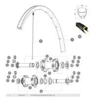Mavic Ksyrium Pro Disc 17c Vorderradfelge Mavic Ksyrium Pro Disc 17c Vorderradfelge