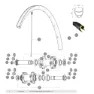 Mavic Ksyrium Pro Disc 17c Vorderradfelge, Black, 700 - 28" 24H