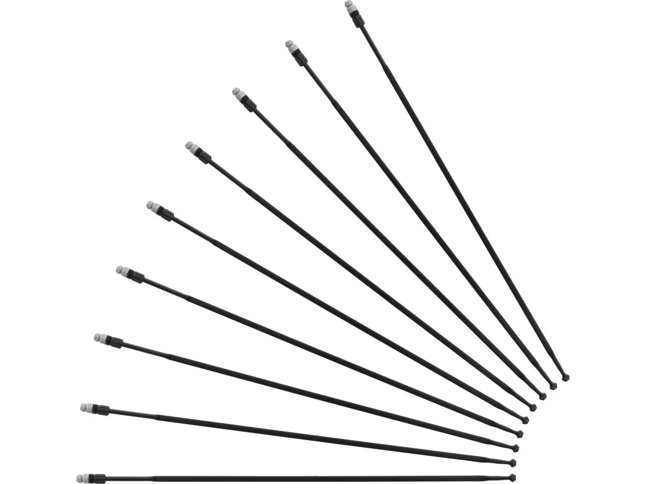 Mavic Ksyrium Pro UST Ersatzspeichen Modell 2018-2021, Schwarz, 285.5mm Mavic Ksyrium Pro UST Ersatzspeichen Modell 2018-2021, Schwarz, 285.5mm