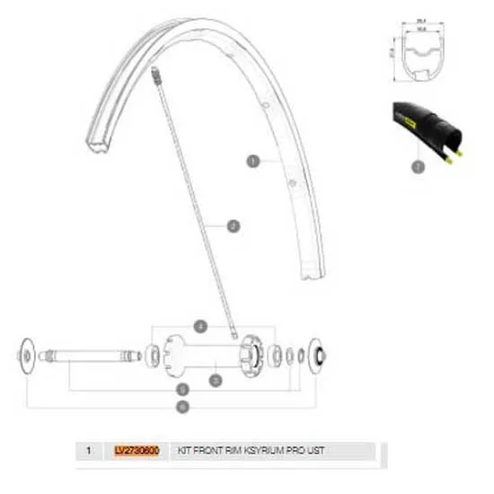 Mavic Ksyrium Pro Ust Vorderradfelge, Black, 700 - 28" Mavic Ksyrium Pro Ust Vorderradfelge, Black, 700 - 28"