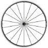 Mavic Ksyrium Sl Tubeless Rennrad-vorderrad, Black, 9/12 x 100mm