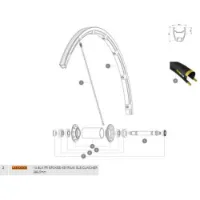 Mavic Ksyrium Sls/sle/pro Exalith 2013-16 Front Speichen 10 Einheiten Mavic Ksyrium Sls/sle/pro Exalith 2013-16 Front Speichen 10 Einheiten