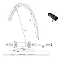 Mavic Ksyrium Sls Tubular Vorderradfelge Mavic Ksyrium Sls Tubular Vorderradfelge