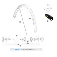Mavic Ksyrium Ust Vorderradfelge Mavic Ksyrium Ust Vorderradfelge