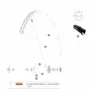 Mavic Lager Mit Gewellter Unterlegscheibe Und Clip-set 10x22x6 Mm, Silver / black, One Size