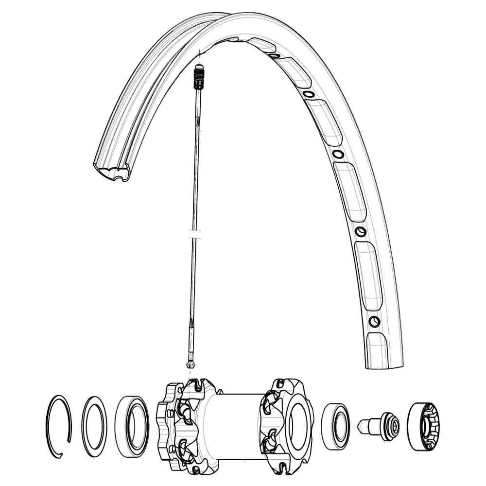 Mavic Montagesatz Für Supermax-räder, Black, One Size