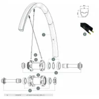 Mavic Qrm+ Cl Vorderradachse Mavic Qrm+ Cl Vorderradachse