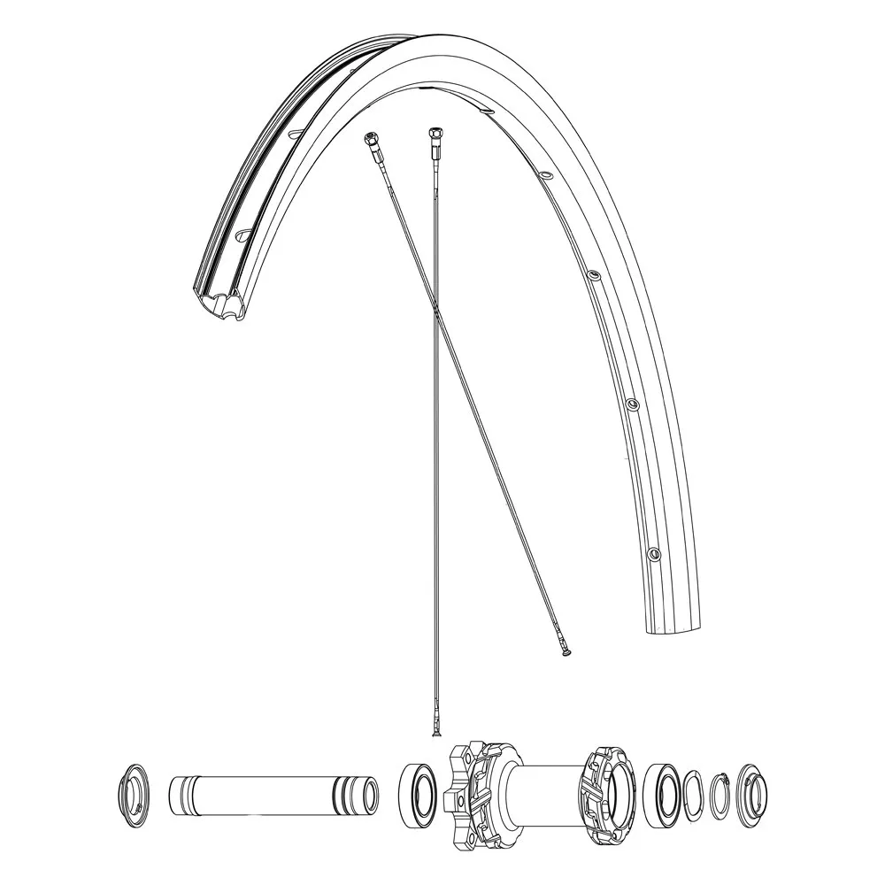Mavic Qrm Front 100x12/15 Mm D6t Lager, Black, One Size Mavic Qrm Front 100x12/15 Mm D6t Lager, Black, One Size
