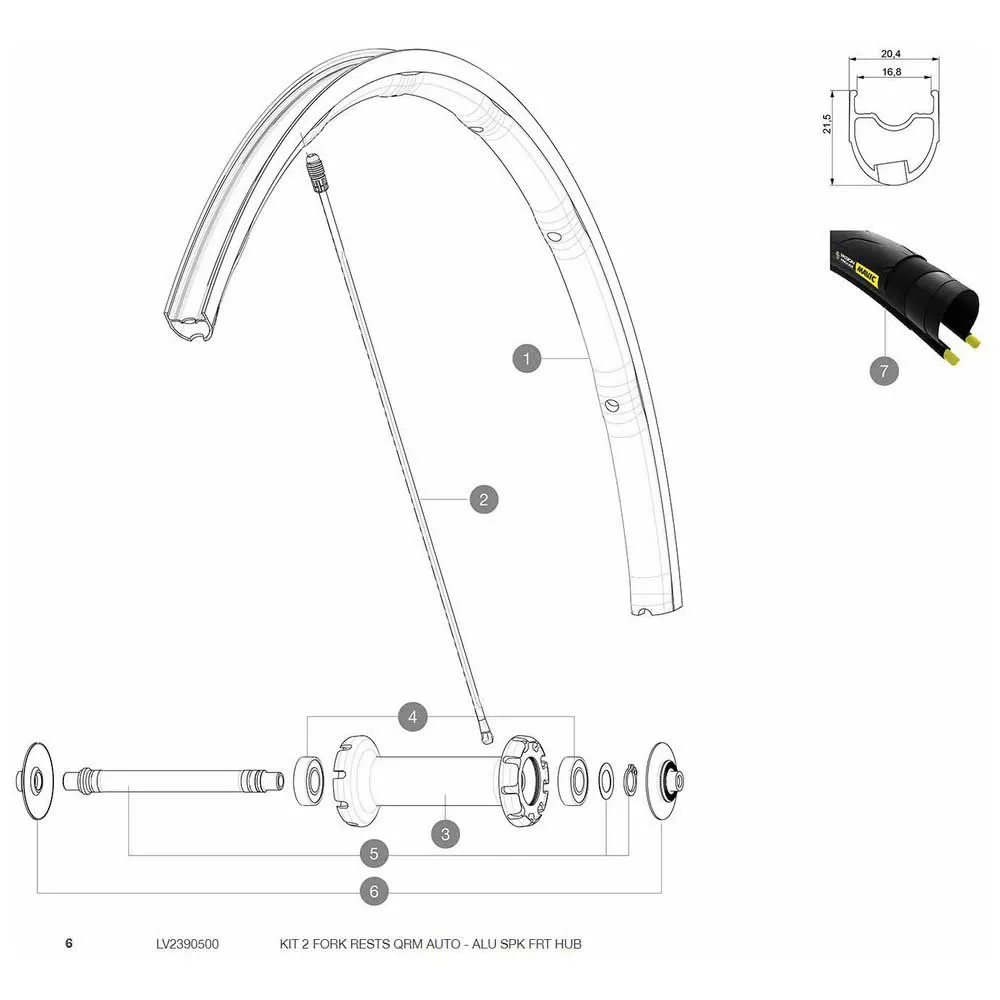 Mavic Qrm Gabelstützen 2 Einheiten, Black, One Size Mavic Qrm Gabelstützen 2 Einheiten, Black, One Size