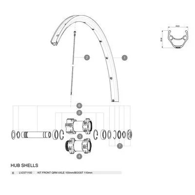 Mavic Qrm Vorderradachse, Black, 15 x 100/110mm Mavic Qrm Vorderradachse, Black, 15 x 100/110mm