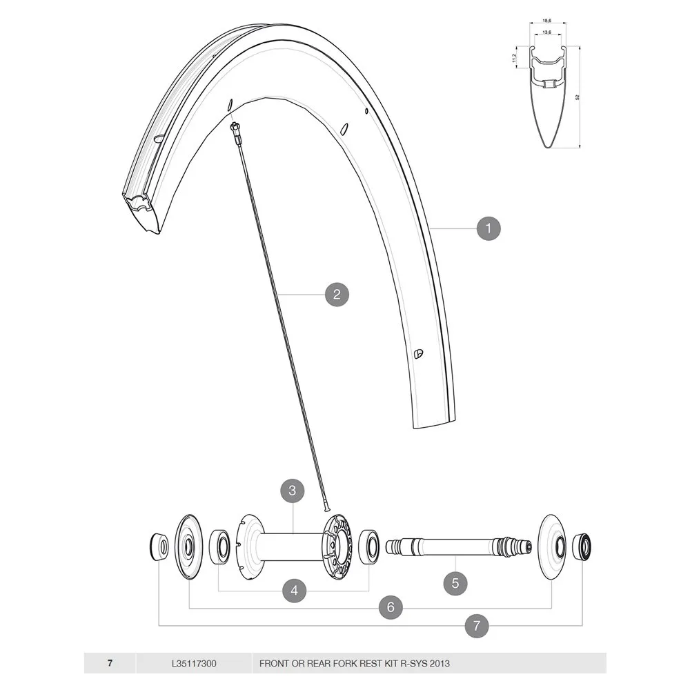 Mavic R-sys Fork Rest Front/rear Adapter, Black, One Size Mavic R-sys Fork Rest Front/rear Adapter, Black, One Size