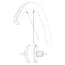 Mavic Rear Cosmic Sl 45 Disc Ebm/cpc Ust Disc Ebm Rennradfelge, Black, 700 - 28"