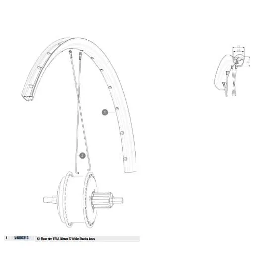 Mavic Rear Ebm Allroad S Rennradfelge, Black, 700 - 28" Mavic Rear Ebm Allroad S Rennradfelge, Black, 700 - 28"