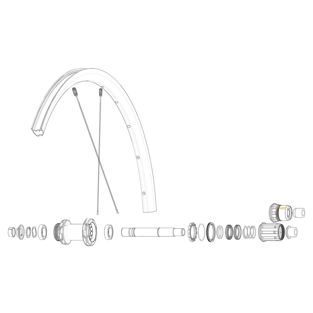 Mavic Rear Ksyrium S Disc Rennradfelge, Black, 700 - 28" Mavic Rear Ksyrium S Disc Rennradfelge, Black, 700 - 28"
