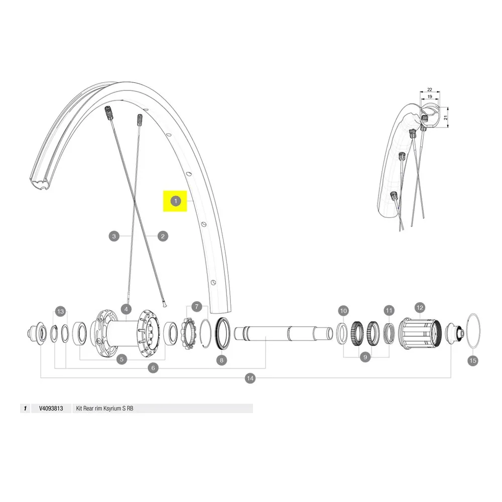 Mavic Rear Ksyrium S Rb Rennradfelge, Black, 700 - 28" Mavic Rear Ksyrium S Rb Rennradfelge, Black, 700 - 28"